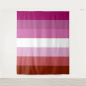 Lesbische Pride-Flagge vertikal Wandteppich (Vorderseite)