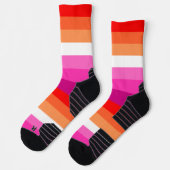Lesbische PRIDE-Flaggensocken Socken (Links)