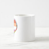 Lesbische Pride Heart Coffee Tasse (Mittel)
