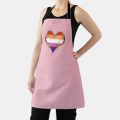 Lesbische Pride Heart Schürze (InSitu)
