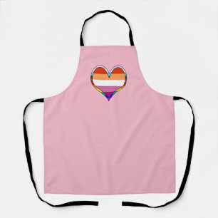 Lesbische Pride Heart Schürze