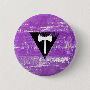 Lesbische Pride Paint (Labrys) Button