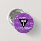 Lesbische Pride Paint (Labrys) Button (Vorne & Hinten)