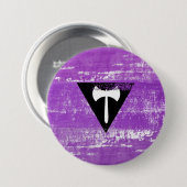 Lesbische Pride Paint (Labrys) Button (Vorne & Hinten)