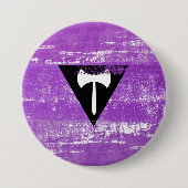 Lesbische Pride Paint (Labrys) Button (Vorderseite)