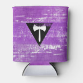Lesbische Pride Paint (Labrys) Dosenkühler (Vorderseite)