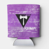 Lesbische Pride Paint (Labrys) Dosenkühler (Rückseite)