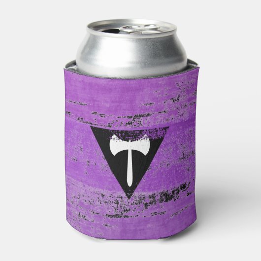 Lesbische Pride Paint (Labrys) Dosenkühler (Kanne Vorderseite)