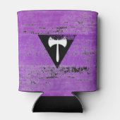 Lesbische Pride Paint (Labrys) Dosenkühler (Rückseite)