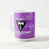 Lesbische Pride Paint (Labrys) Kaffeetasse (Vorderseite Links)