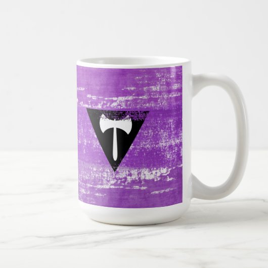 Lesbische Pride Paint (Labrys) Kaffeetasse (Rechts)