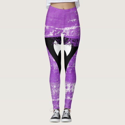 Lesbische Pride Paint (Labrys) Leggings (Vorderseite)