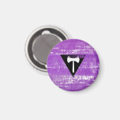 Lesbische Pride Paint (Labrys) Magnet (Vorderseite/Rückseite)