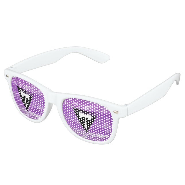 Lesbische Pride Paint (Labrys) Partybrille (Schrägansicht)