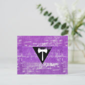 Lesbische Pride Paint (Labrys) Postkarte (Stehend Vorderseite)