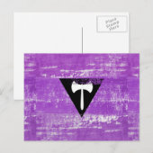 Lesbische Pride Paint (Labrys) Postkarte (Vorne/Hinten)