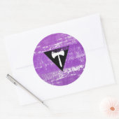 Lesbische Pride Paint (Labrys) Runder Aufkleber (Umschlag)