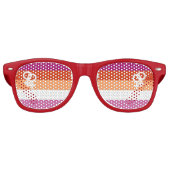 Lesbische Pride-Sonnenbrille Partybrille (Vorderseite)