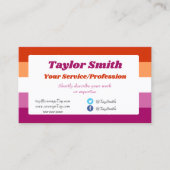 Lesbische Priese / Herz-Business-Karte Visitenkarte (Vorderseite)