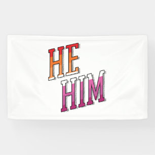 Lesbische Pronomen Er Ihm Banner