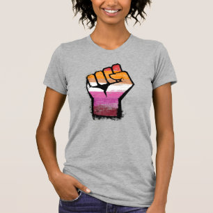 Lesbische Protestfaust T-Shirt