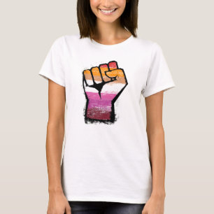Lesbische Protestfaust T-Shirt