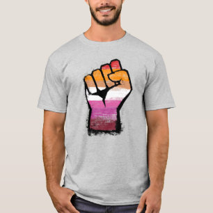 Lesbische Protestfaust T-Shirt