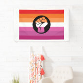 Lesbische Protestflagge Banner (Insitu)