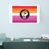 Lesbische Protestflagge Banner (Messeveranstaltung)