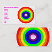 Lesbische Rainbow Custom Business Card Visitenkarte (Vorne/Hinten)
