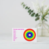 Lesbische Rainbow Custom Business Card Visitenkarte (Stehend Vorderseite)