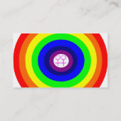Lesbische Rainbow Custom Business Card Visitenkarte (Rückseite)