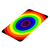 Lesbische Rainbow Premium Magnet (Linke Seite)