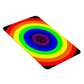 Lesbische Rainbow Premium Magnet (Rechte Seite)