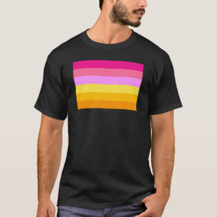 Lesbische Regenbogenflagge (Dämmerung) T-Shirt