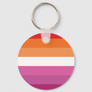Lesbische Regenbogenflagge (Sonnenuntergang) Schlüsselanhänger