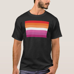Lesbische Regenbogenflagge (Sonnenuntergang) T-Shirt