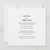 Lesbische Regenbogenhochzeit Einladung (Rückseite)