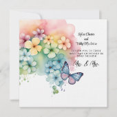 Lesbische Regenbogenhochzeit Einladung (Vorderseite)