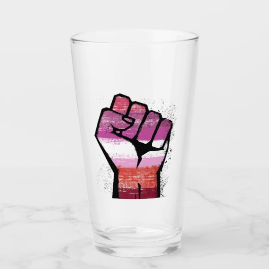 Lesbische Resistenz Glas (Vorderseite)