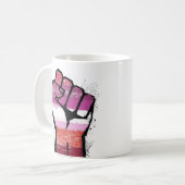 Lesbische Resistenz Kaffeetasse (Vorderseite Links)