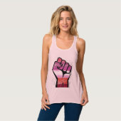 Lesbische Resistenz Tank Top (Vorderseite Vollansicht)