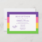 Lesbische Saphic Flag Hochzeitskarten Einladung (Vorderseite)