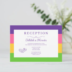 Lesbische Saphic Flag Hochzeitskarten Einladung