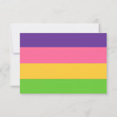 Lesbische Saphic Flag Hochzeitskarten Einladung (Rückseite)