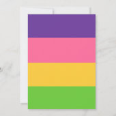 Lesbische Sapphic Flag Hochzeit Einladung (Rückseite)