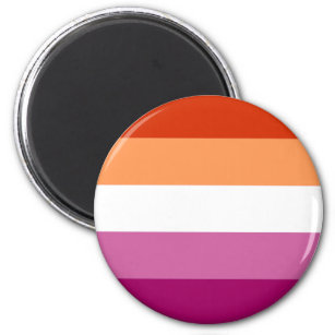 Lesbische Stolperflagge (5 Streifen) Magnet