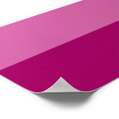 Lesbische Stolperflagge (5 Streifen) Poster (Ecke)