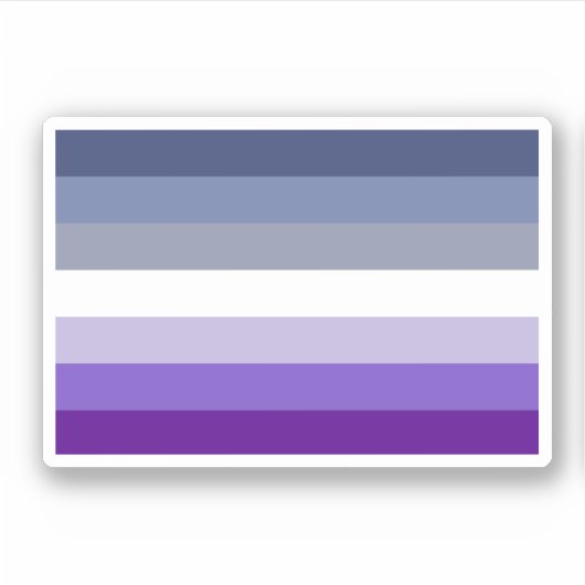 Lesbische Stolperflagge (Butch) Aufkleber (Vorderseite)