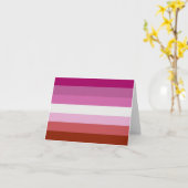 Lesbische Stolperflagge (Herkunft) Karte (Gelbe Blume)